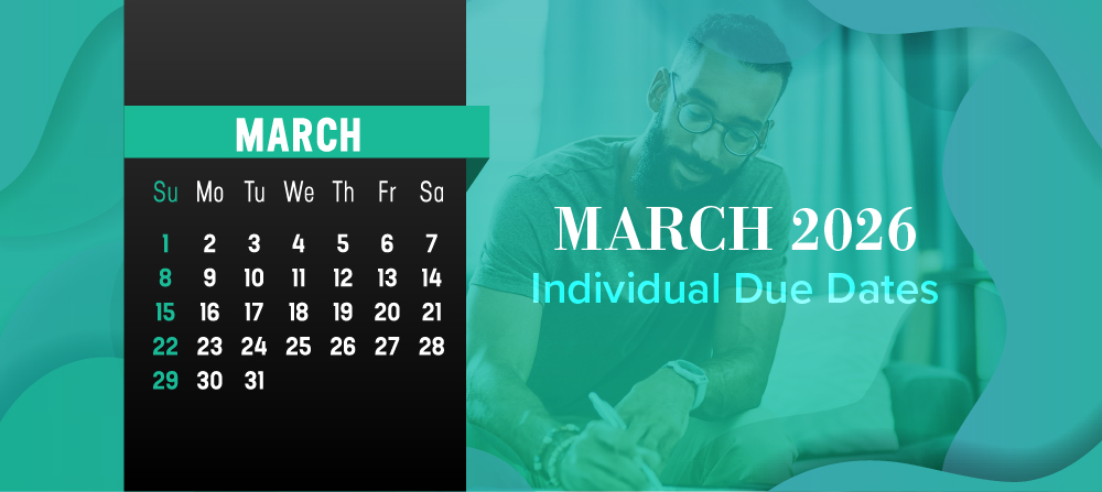 March 2026 Individual Due Dates